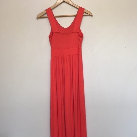 SOPRANO orange sleeveless beaded maxi dress size Small - Picture 5 of 10